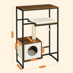 Scratching Post - 2 -in -1 möbler - med hyllan - brun