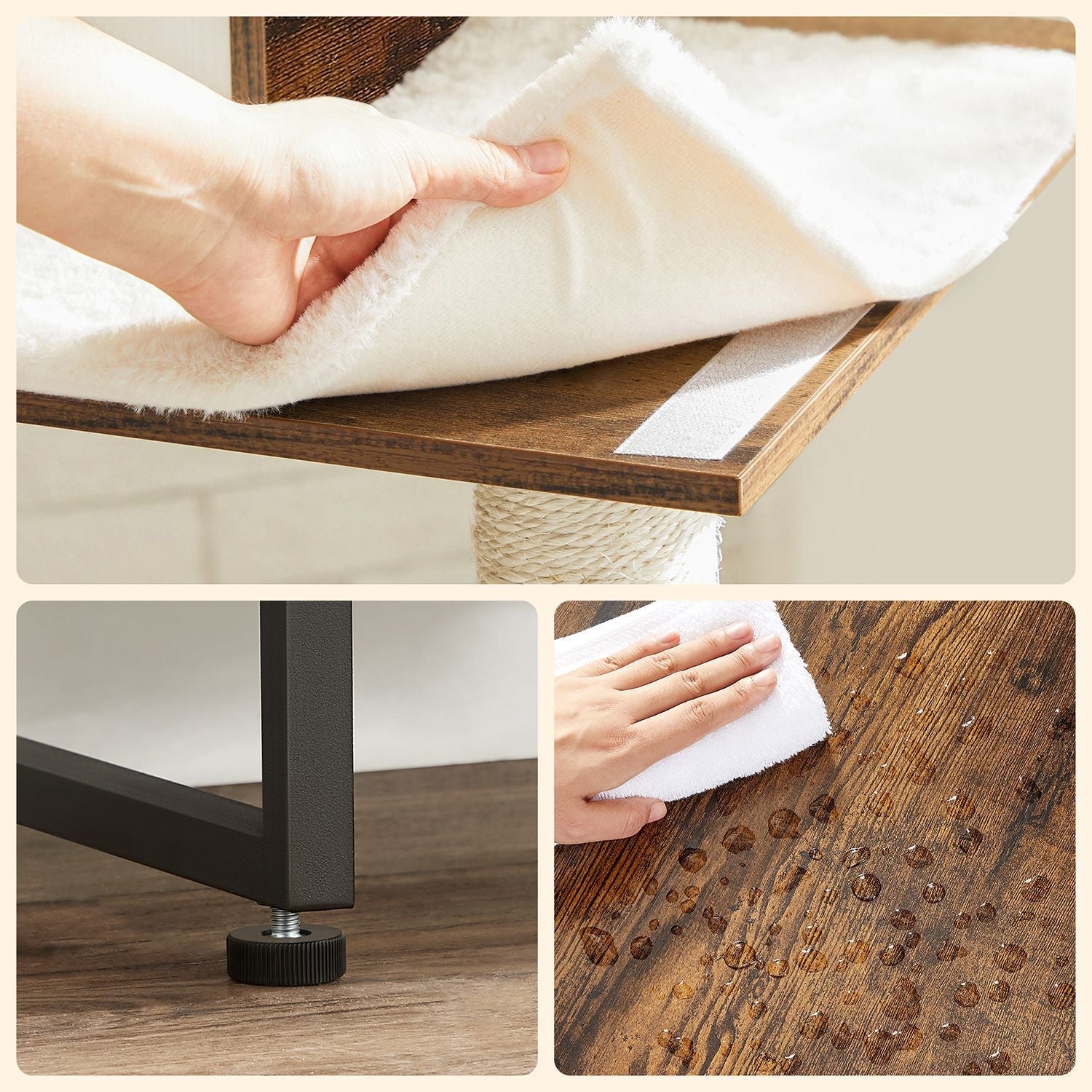 Scratching Post - 2 -in -1 möbler - med hyllan - brun