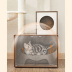 Scratching Post - med kullskåp - Vintage Design - Brown