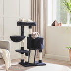 Scratching Post - med mjuk plysch - 104 cm - blå