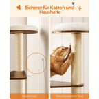 Scratching Post - Cat Tree - Med avtagbara kuddar - Modern - Vintage Brown