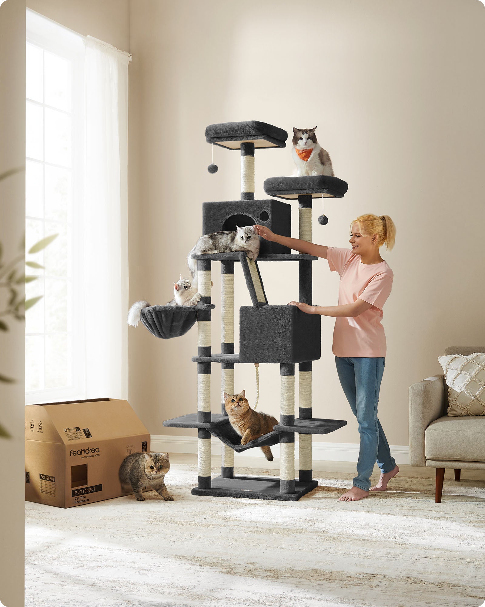Stor repor efter 206 cm högmultivel-bläck svart