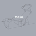 74 cm hög repstolpe, kattträd, stor plattform