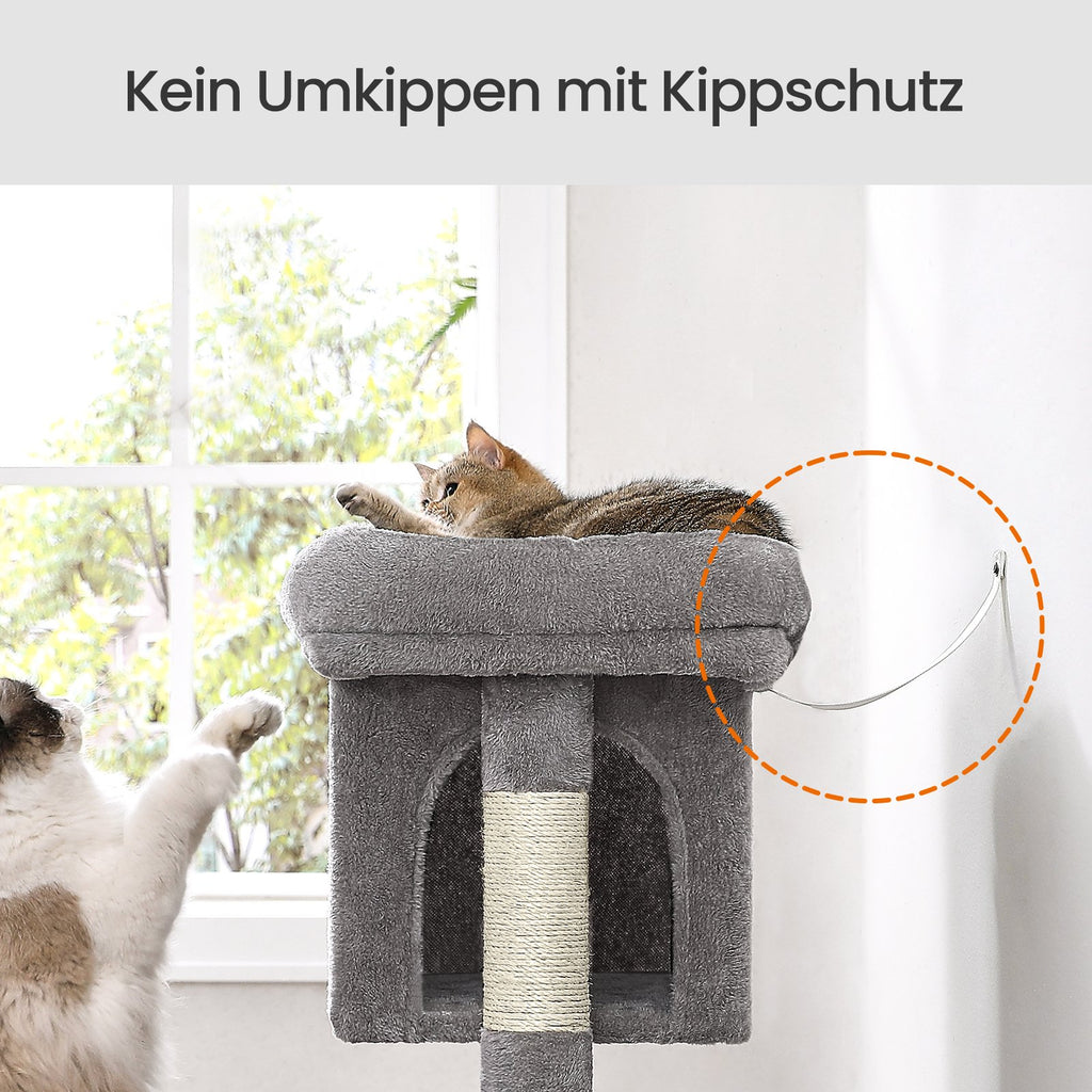 74 cm hög repstolpe, kattträd, stor plattform