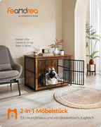 Hundbur - Dog Sleep Cage - Hundbur - med 2 dörrar - Brown