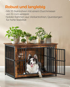 Hundbur - Dog Sleep Cage - Hundbur - med 2 dörrar - Brown
