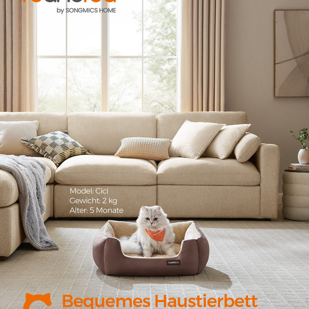 Hondenmand - 60 x 50 cm - Oxford Stof - Wasbaar - Licht Kaki