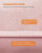 Hundsäng - linne look - för små hundar - pastellrosa