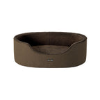 Hundsäng - med hög kant - 92 x 72 x 28 cm - brun