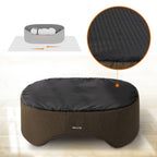 Hundsäng - med hög kant - 92 x 72 x 28 cm - brun