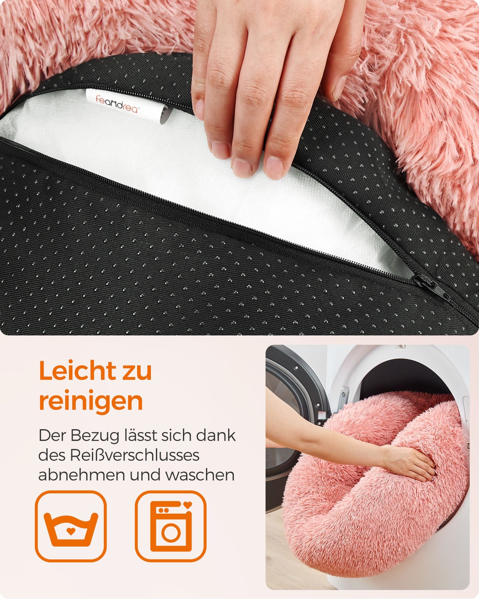 Hundkorg - Plug Long Plush - Pink