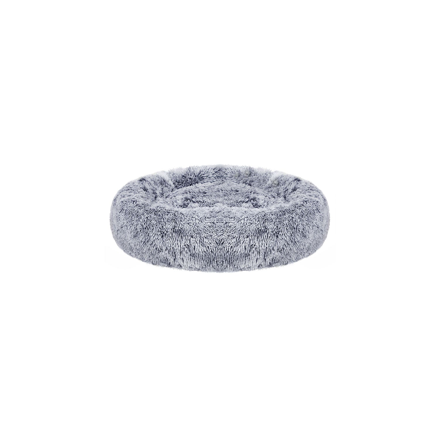 Fluffig hundbädd - med munkdyna - Ombré Gray
