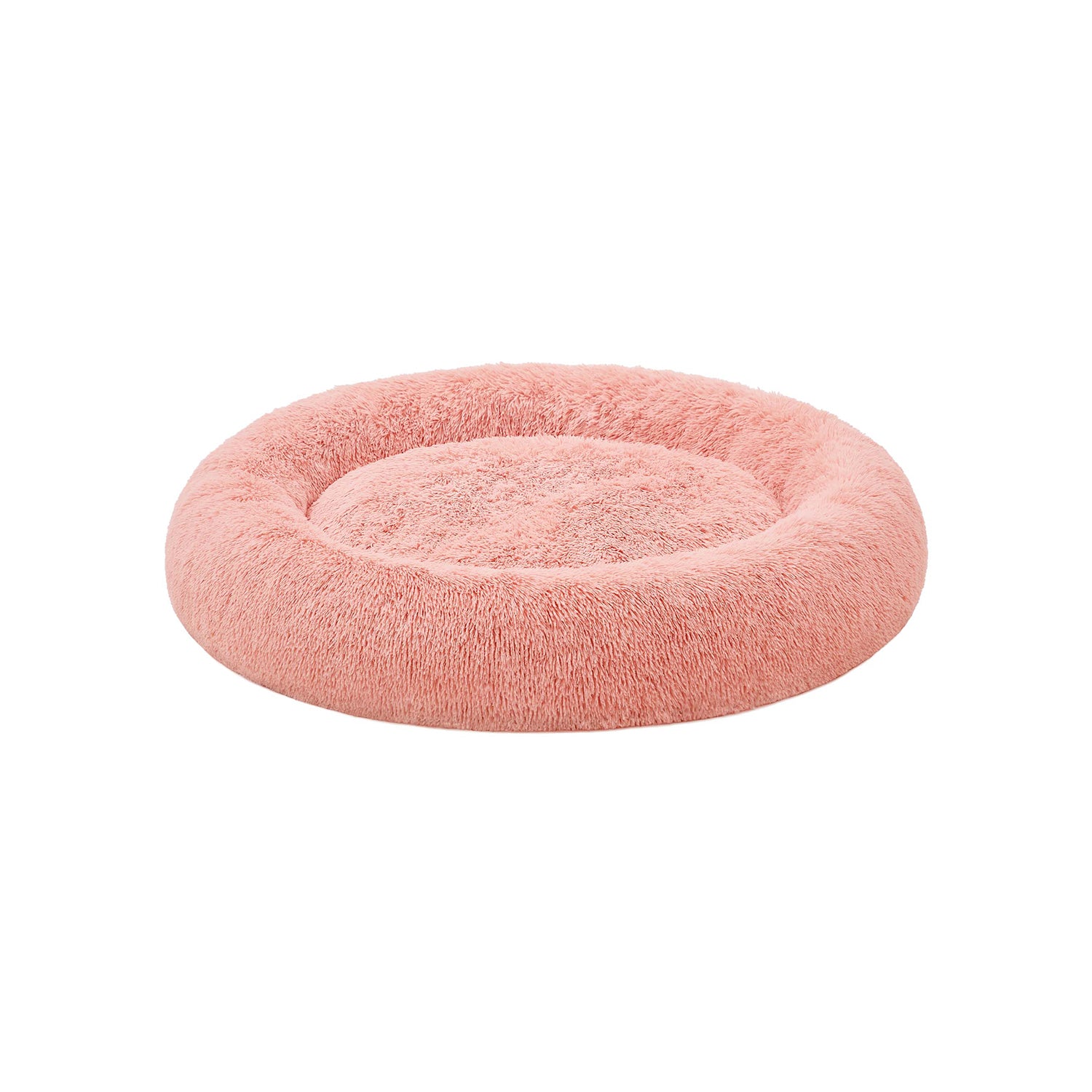 Hundkorg - fluffig & tvättbar - Ø 120 cm - rosa