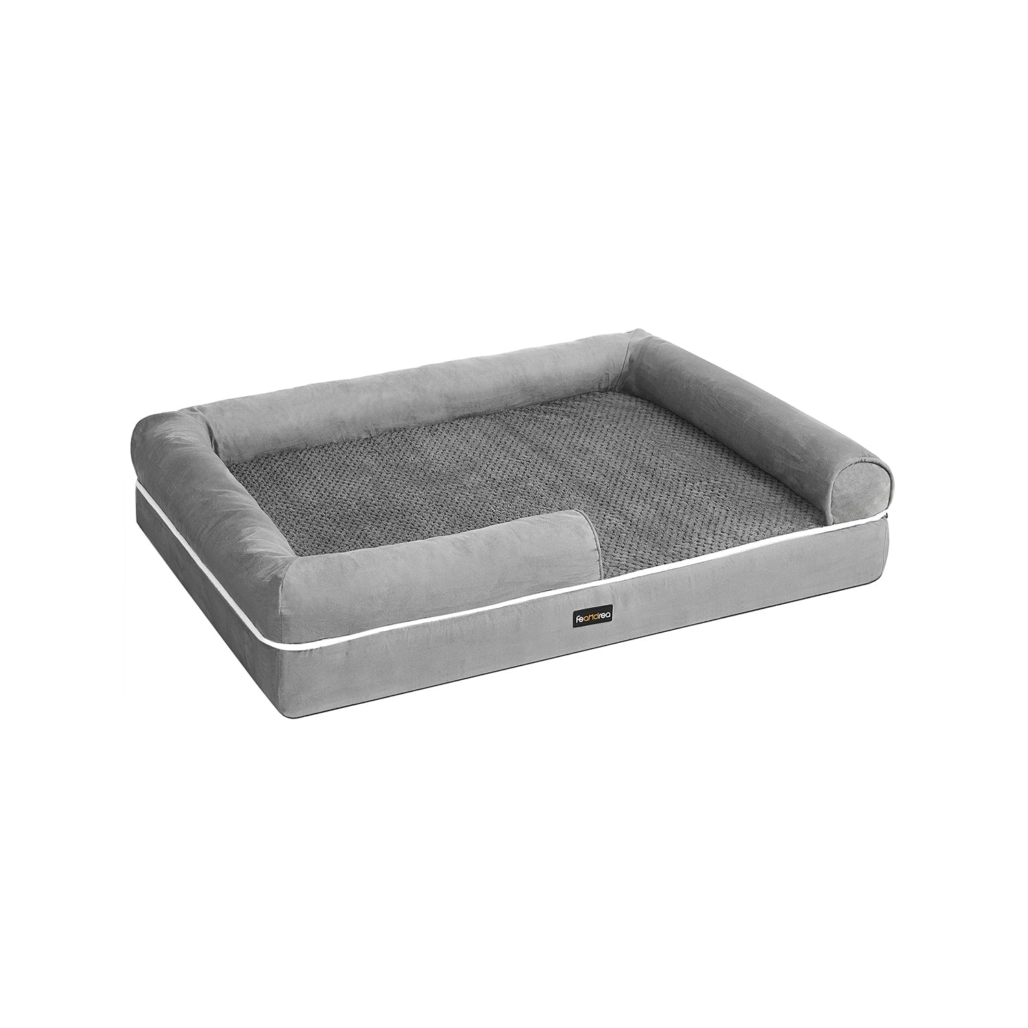 Ortopedisk hundbädd - hundbädd - med upphöjd kant - 106 x 80 x 25 cm - svart