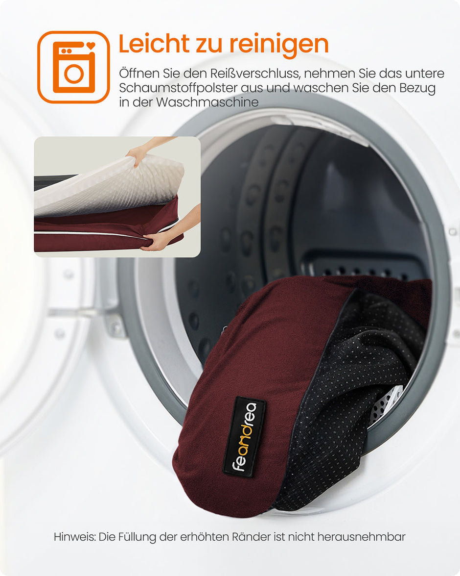 Ortopedisk hundsäng – Avtagbar kudde – Bärröd