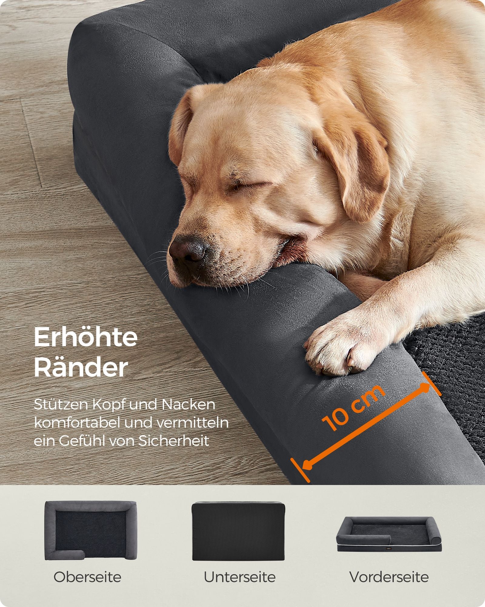 Ortopedisk hundbädd - hundkudde med mjuk fyllning