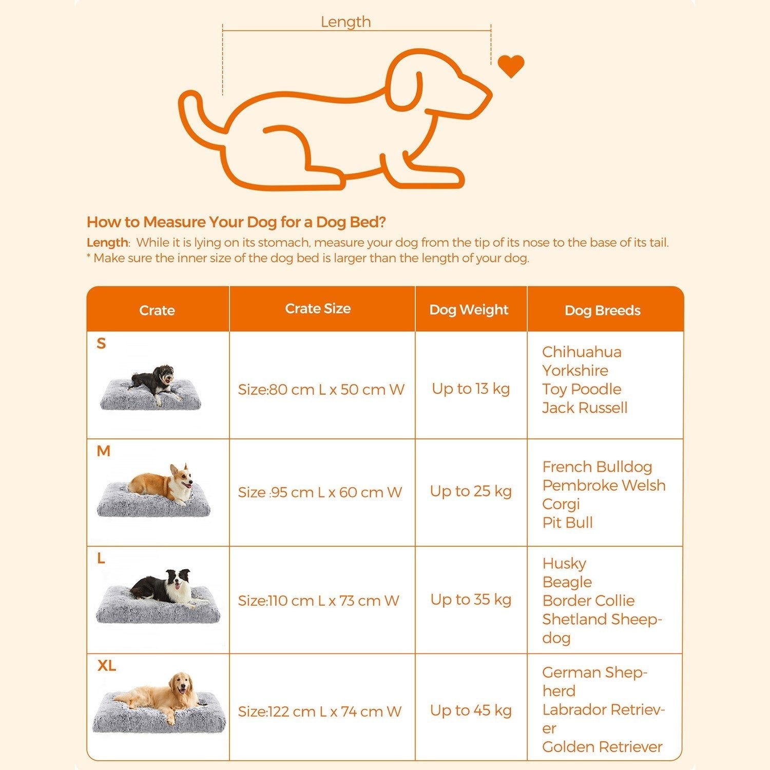 Hundsäng – Mjuk och skön – Ljusgrå