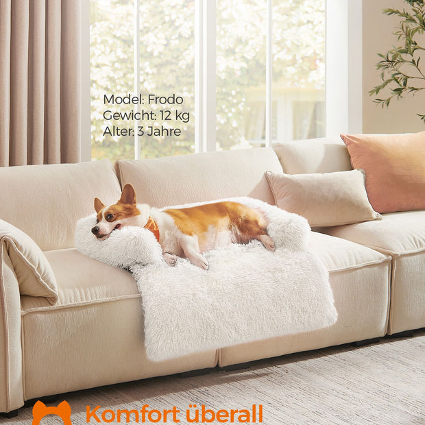 Hundbädd – varm och mysig – molnvit