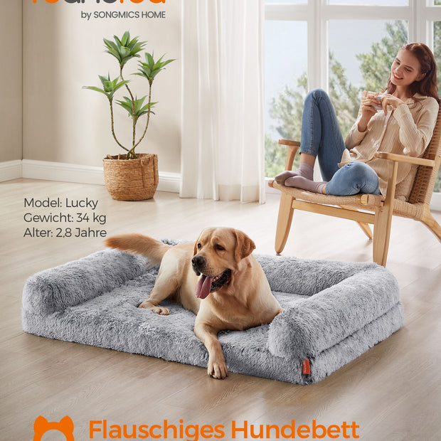 Hundkudde XXL – Avtagbar och tvättbar – Ombre grå