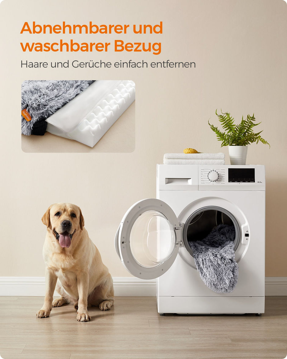 Hundkudde XXL – Avtagbar och tvättbar – Ombre grå