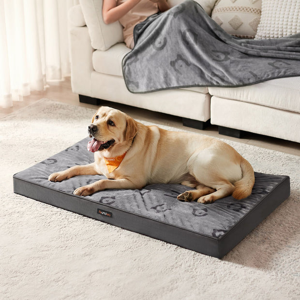 Ortopedisk hundsäng – XXL Comfort – Flanell – Dove Grey