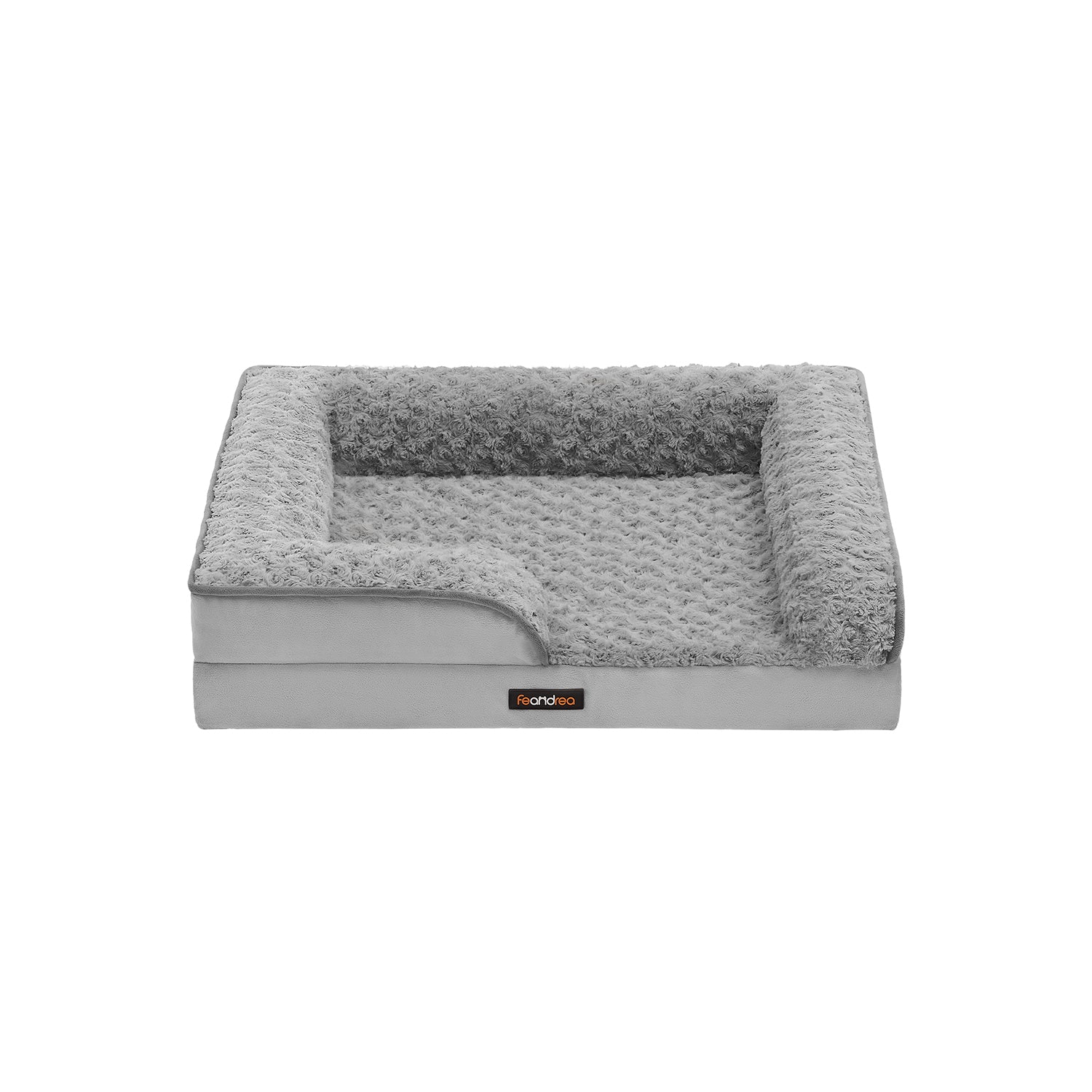 Ortopedisk hundbädd med plyschtäcke 71 x 58 x 16 cm