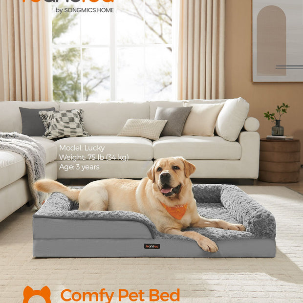 Ortopedisk hundsäng – stor storlek – Dove Grey