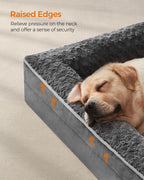 Ortopedisk hundbädd - stort format - Slate Grey - Comfort Plus