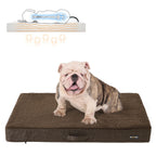 Ortopedisk hundkudde - 100 x 70 x 10 cm - brun