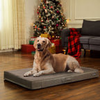 Ortopedisk hundkudde - 120 x 80 x 10 cm - brun