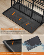 Hundbur 107 x 70 x 75 cm med avtagbar bottenlåda