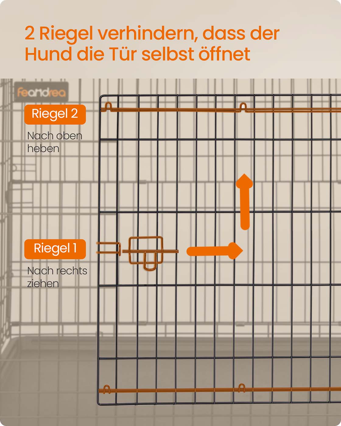 Hundbur – Vikbar – Dubbeldörr – För stora hundar
