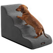 Hondentrap - Met Antislip Treden - Voor Kleine Honden - Leigrijs - 72 x 40 x 50 cm