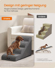 Hondentrap - Met Antislip Treden - Voor Kleine Honden - Leigrijs - 72 x 40 x 50 cm