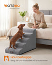 Hondentrap – 5 Treden – Schuim – Waterdicht en Antislip – Duifgrijs