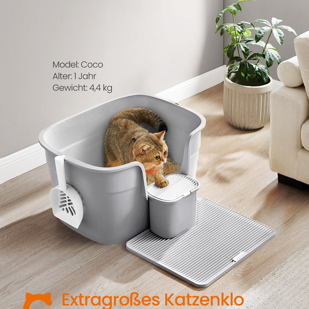 Kattlåda – Höga sidoväggar – Dove Grey