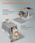 Kulllåda gjord av rostfritt stål med skopa och pensel, duvagrå