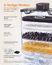Kattenfontein - 4,5 Liter - Fluisterstil - 3 Filters - Zwart
