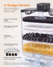 Kattenfontein - 4,5 Liter - Fluisterstil - 12 Filters - Zwart