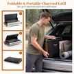 Portabel – utomhusgrill, vikbar kolgrill av metall för camping, – 50,5 x 33,5 x 33,5 cm