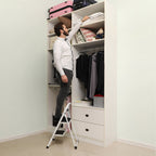 Stairladder - 2 steg - stegpall - metall