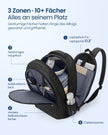 Laptop Rugzak – 35 L – 17,3 Inch – USB-Aansluiting – 180° Te Openen – Zwart