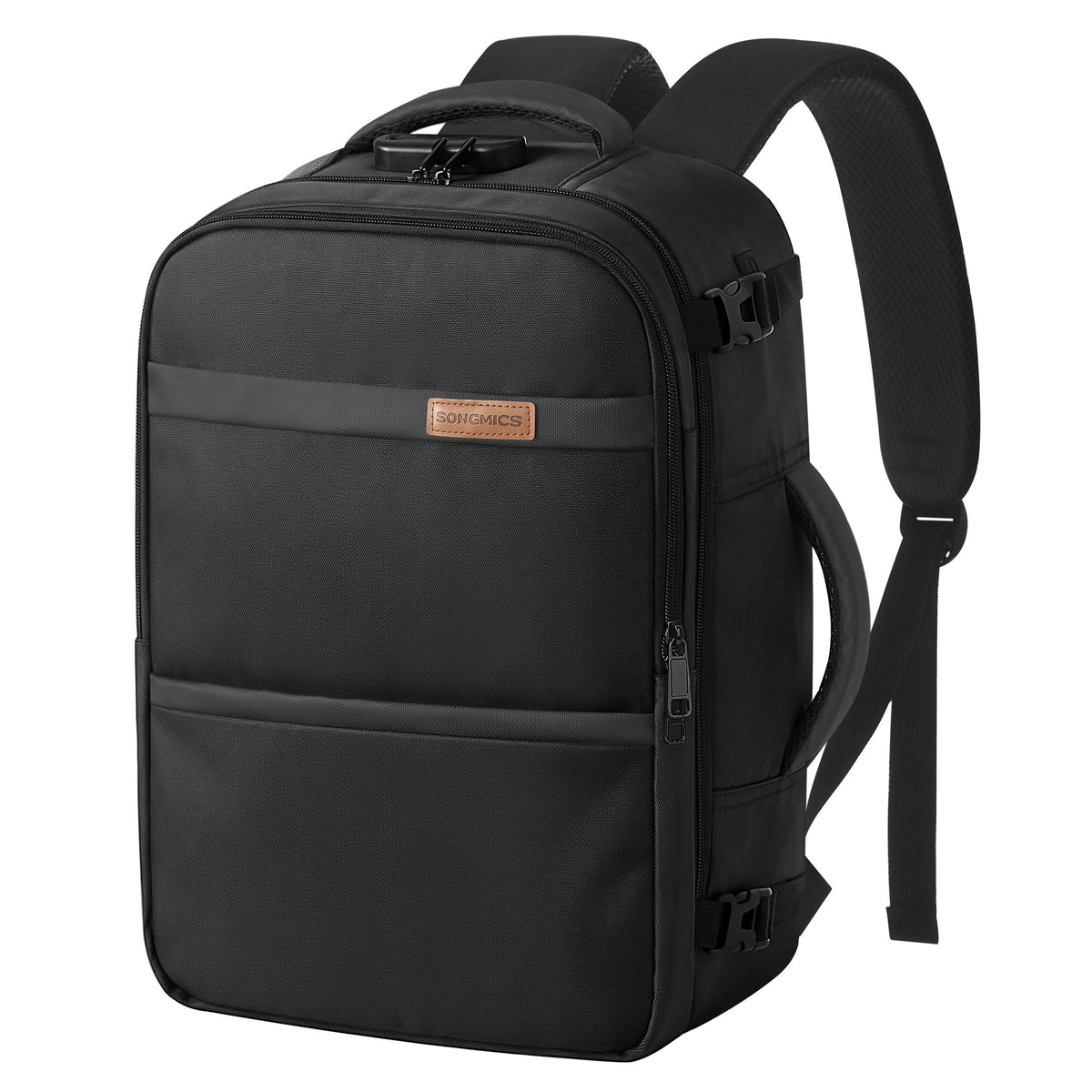 Handbagage Rugzak – 20 L – Laptopvak 14 Inch – Cijferslot – Zwart