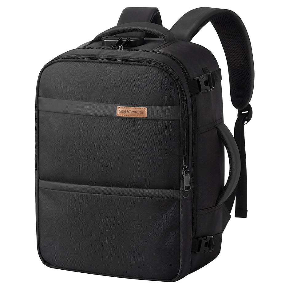 Handbagage Rugzak – 24 L – Laptopvak 17,3 Inch – Cijferslot – Zwart