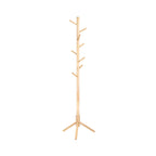 Standing Coat Rack - Tree Model - Solid Wood - 8 Hooks - 3 höjder