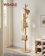 Klädhängare - Trädformad - 8 krokar av massivt trä - Hall eller entré