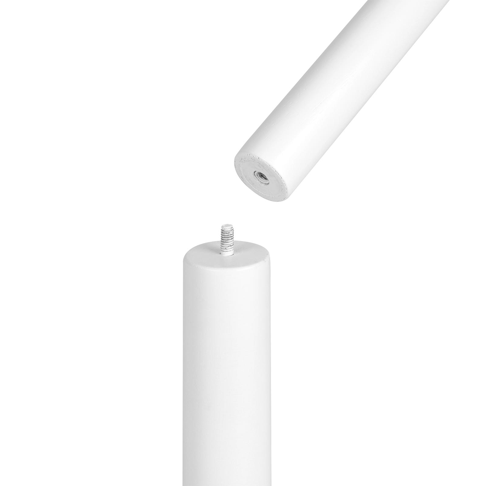 Pälsställ - väggrockställ med 7 krokar - vit