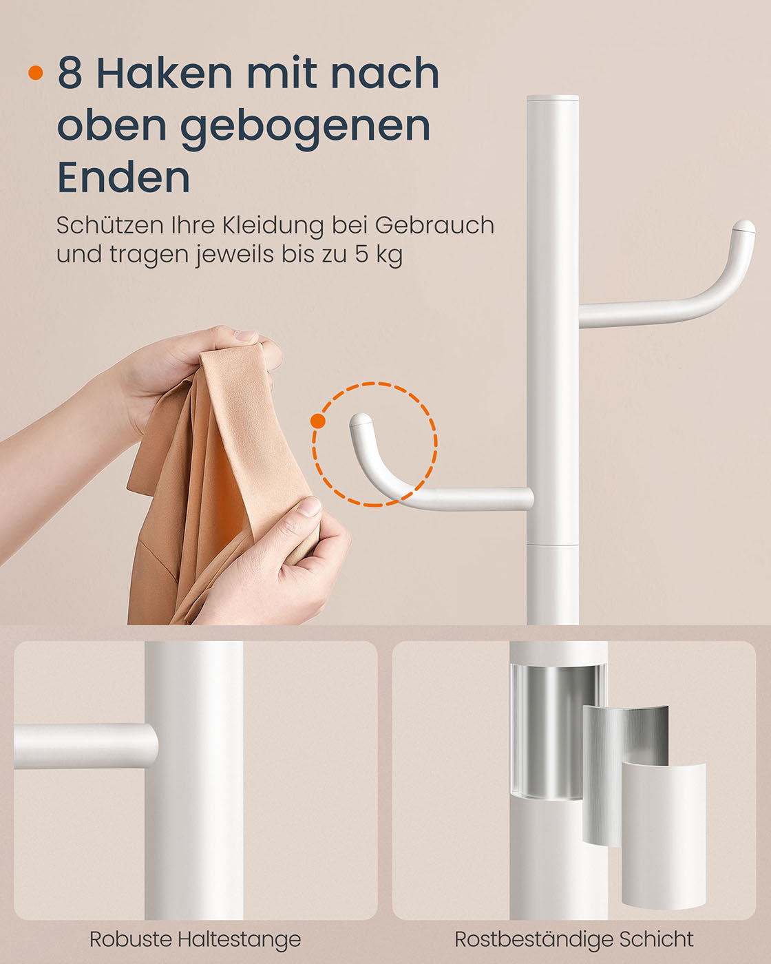 Molnigt vitt kappställ i kaktusform