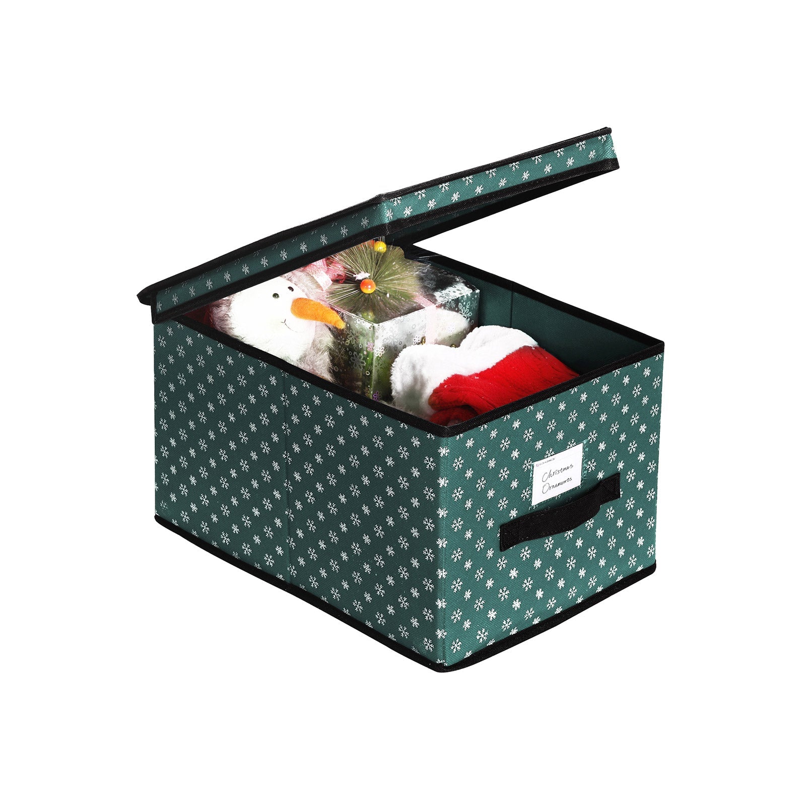 Förvaringsboxar – Set om 3 med lock – Grön