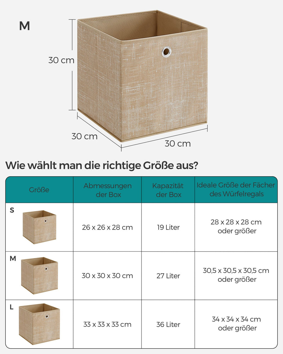 Förvaringsboxar set om 6 – gråmelerad